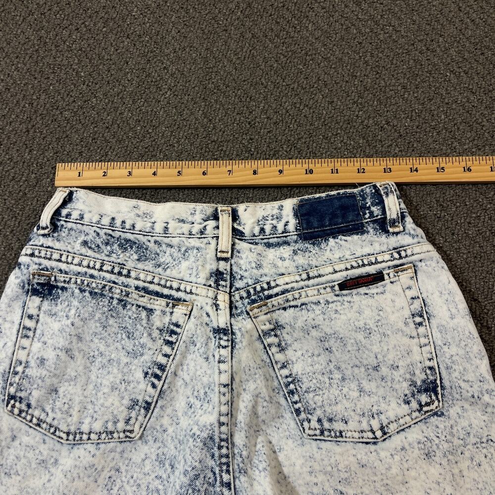 Britannia Jeans Mens Size 31x30 Blue Acid Wash Vintage Missing Rear Patch - Picture 10 of 12